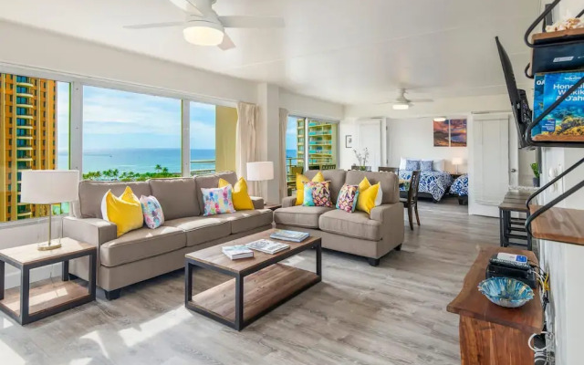 Ilima Suite at The Ilikai Short Walk to Beach!