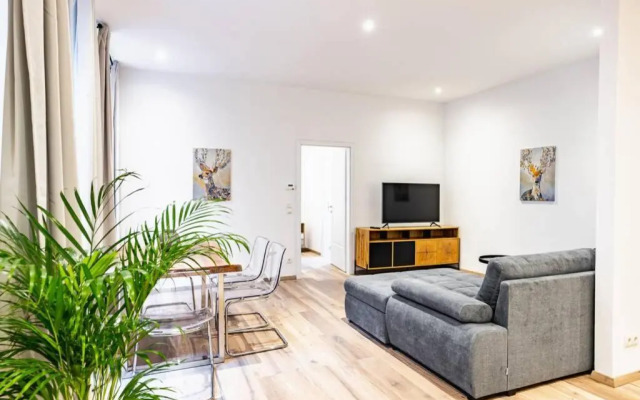 Modern apartment next to subway station