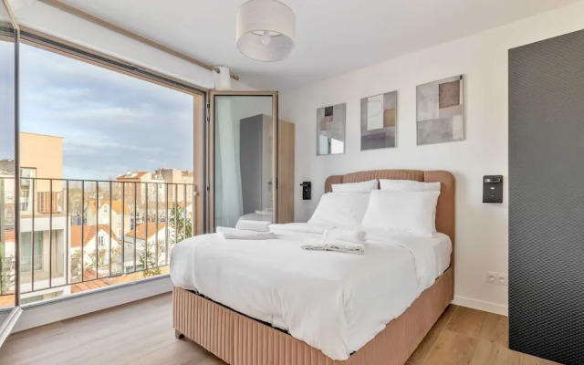 Modern Apt With Balcony-6p-close to Disney/paris