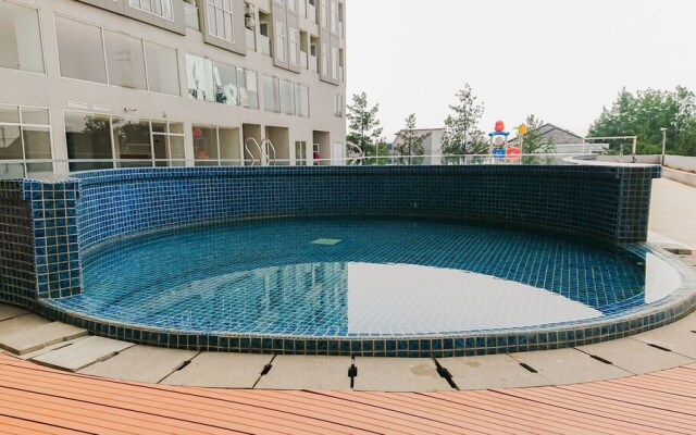 Unique Studio With Folded Bed Amazana Serpong Apartment