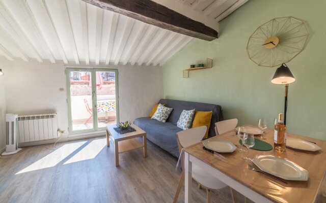 Apt terrasse centre historique