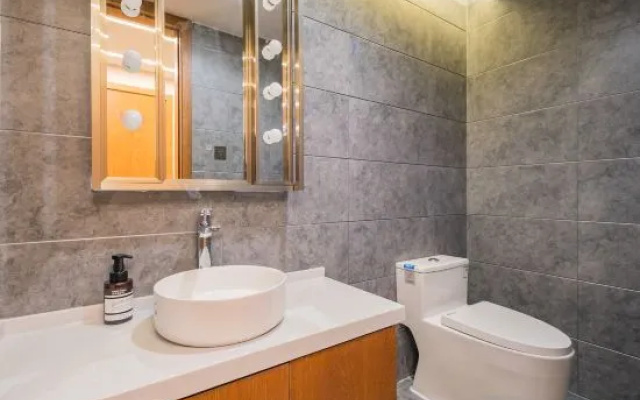 James Joyce Coffetel Hotel (Tianjin Aotizhongxin Zhongliuyiyuan Subway Station) – Bathroom – Tianjin