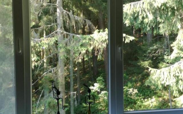 Family-friendly 2 rooms apartment with view to a forest