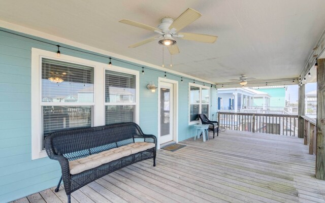 Stilted Galveston Vacation Home w/ Canal Views!
