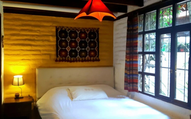 Yellow guest house