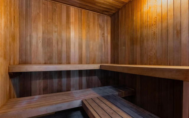 Alpenglow Lodge Studio Separate Living Area by MVA