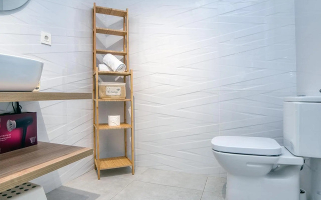 Sunset view modern private poolside apartment