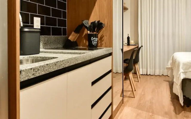 Studio Moderno c Academia a 800m do Metr Brooklin