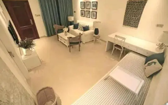 There is a homestay (Haikou Volcano Shop)