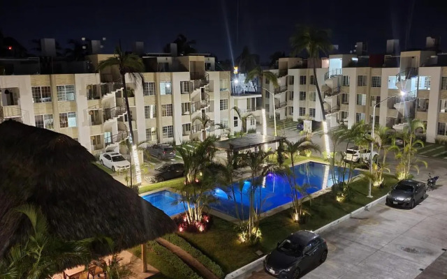 NUEVO ¡Hermoso departamento amueblado con alberca!