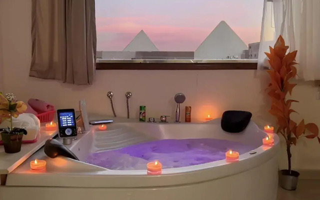 Middle East pyramids view