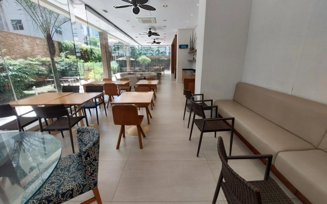 Book Santos Estanconfor 905 Charmoso Ap Executivo quadra praia