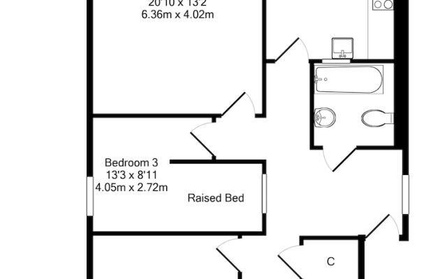 3 Bedroom Flat In Edinburgh City Centre