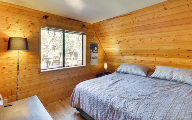Rustic-modern Overgaard Cabin w/ Decks & Fire Pit!