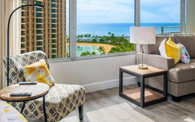 Ilima Suite at The Ilikai Short Walk to Beach!