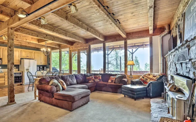 Peaceful Cabin w/ Mtn + River Views, Fire Pit