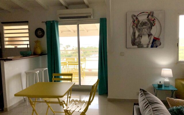 Apartment With 2 Bedrooms in Le Gosier, With Wonderful sea View, Furni