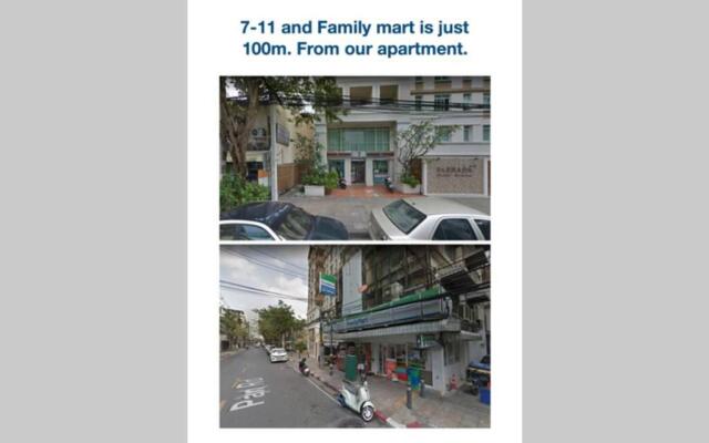 P3 Silom Large 2beds full kitchen WIFI 4-6pax