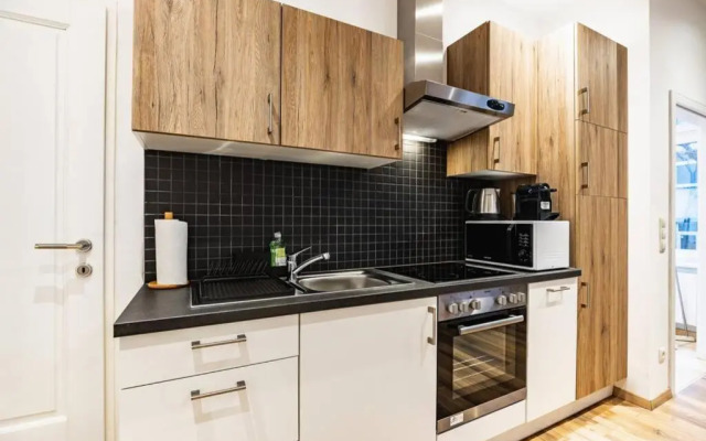 Modern apartment next to subway station