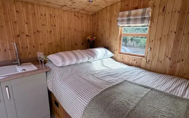 Shepherds Hut With Hot Tub