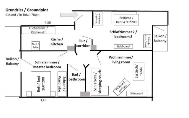 Zentrale 3 Zimmer Altbauwohnung mit Balkon