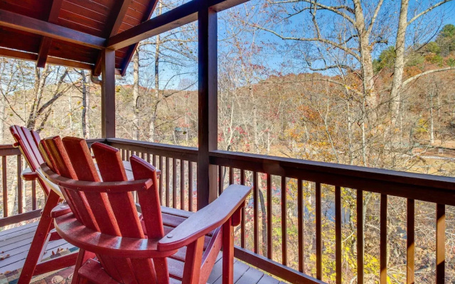 Riverfront Cabin w/ Wraparound Decks & Fire Pit!