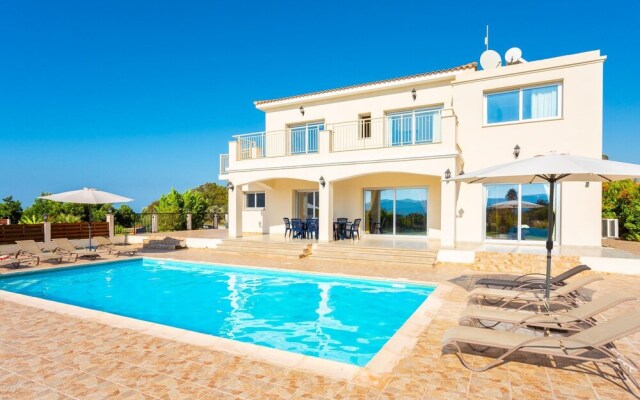 Villa Achilleas Chrystalla Large Private Pool Sea Views A C Wifi Eco-friendly - 2505