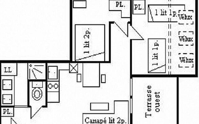 Studio Méribel, 1 pièce, 4 personnes - FR-1-411-435