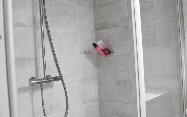 private bedroom and bathroom with private entrance