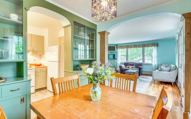 Ambient Manchester Village Apt w/ Deck & Pond!