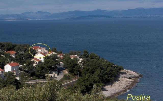 Apartment Annie - sea view : A2 Postira, Island Brac