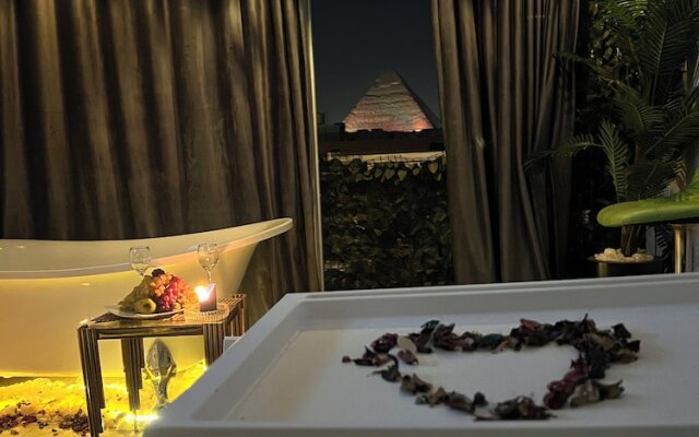 Pharaoh pyramids view