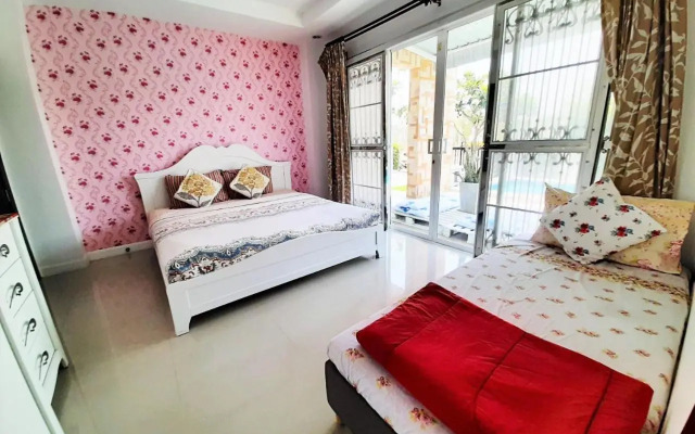 บ้านคาราโอเกะ พูลวิลล่า หัวหิน 3 ห้องนอน (สระส่วนตัว พัก 2-15คน)