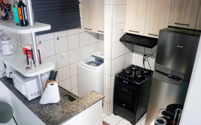 Apartamento com Varanda vista mar, Max 4 Pessoas