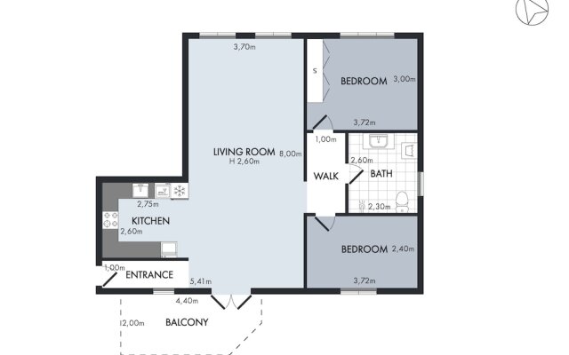 Sanders Constantin - Chic 2-bdr Apt With Balcony