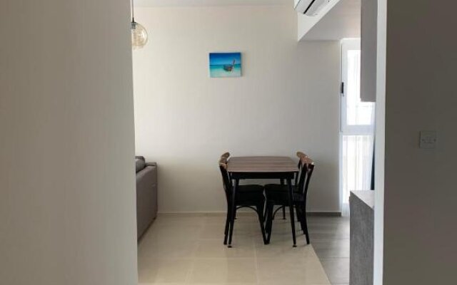 Stunning 2 plus 1 apartment for rent in ABELIA RESIDENCE at Bogaz with beautiful sea and mountains views