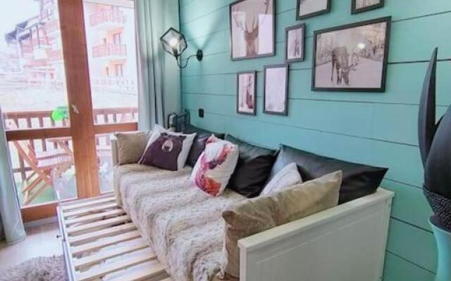 Superbe T2, à 100 mètres des pistes, piscine d'été