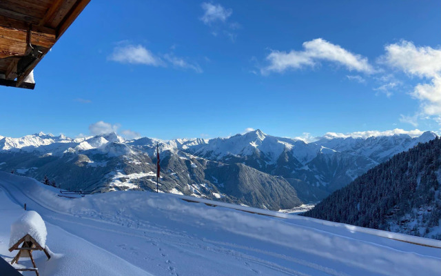 unique Hirschbichl Alm in the middle of the Zillertal mountains