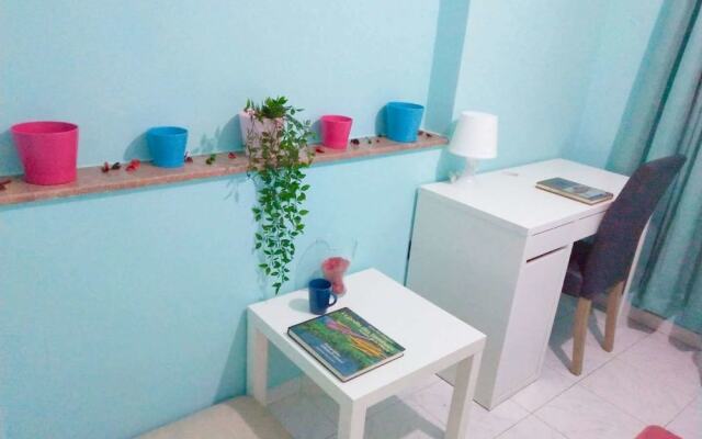 Blue And White House