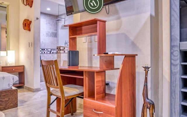 Studio in Romantic Zone - Rooftop Pool - King Bed