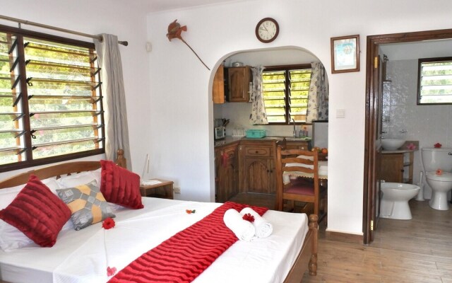 Studio in Mahe, With Wonderful sea View, Furnished Terrace and Wifi -