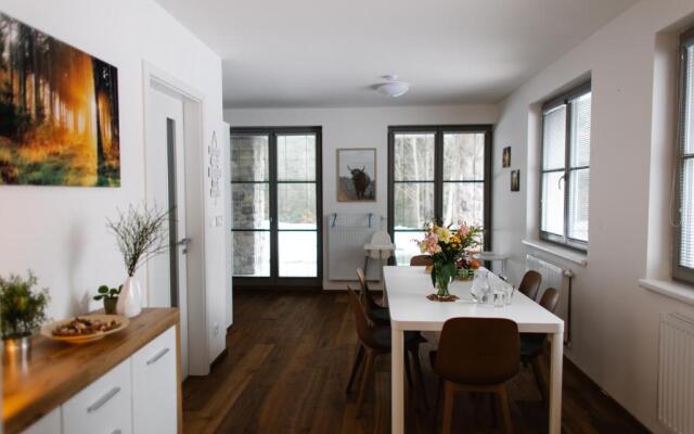 90 m2 horský apartmán v centru Harrachova
