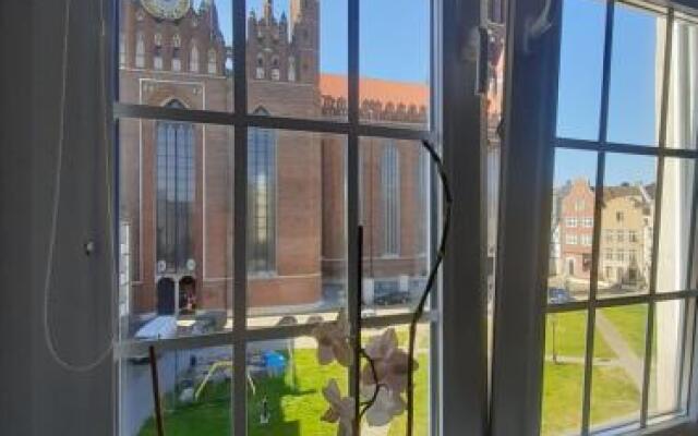 Apartment in Old Town - view of Mariacki Church