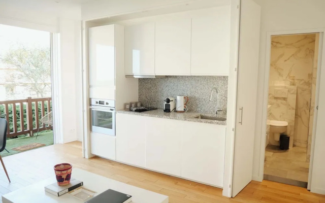 Deauville Plage - Balcon Vue Mer Ville Pied