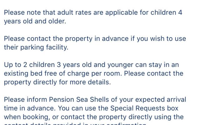 Pension Sea Shells
