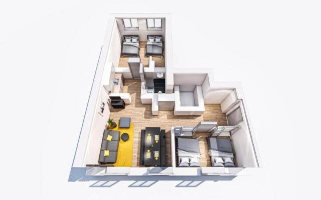 MARIENPLATZ Apartment 2 bedrooms living room kitchen