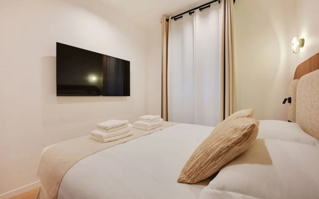 Chic Apartment - 1br/4p -ac- Marais/vosges