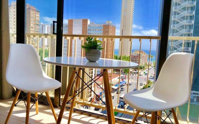 Apartment with One Bedroom in Benidorm, with Wonderful Sea View, Shared Pool, Balcony - 350 M From the Beach