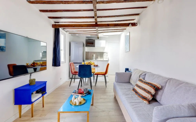 Chic 1BR Steps from Montorgueil