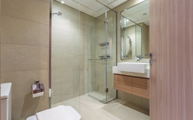 Condo With Burj Khalifa View In City